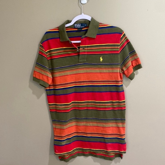 Polo Ralph Lauren Other - Polo by Ralph Lauren Men’s Size S Red, Green, Yellow, Blue, Orange Striped Polo